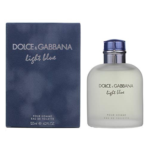 Dolce & Gabbana Eau de Toilettes Spray, Light Blue, 4.2 Fl Oz For Men or/and Pour Homme