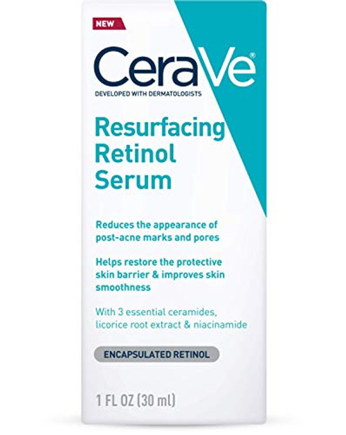 CeraVe Retinol Serum for Post-Acne Marks and Skin Texture | Pore Refining, Resurfacing, Brightening Facial Serum with Retinol | 1 Oz CeraVe Retinol Serum for Post-Acne Marks and Skin Texture | Pore Refining, Resurfacing, Brightening Facial Serum with Retinol | 1 Oz