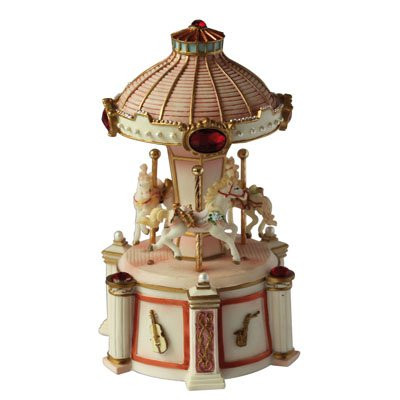 Musicbox Kingdom Carousel Turns to a Well Known Melody Decorative Box