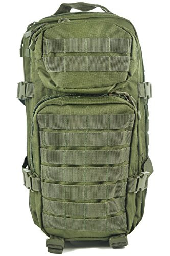 Mil-Tec Military Army Patrol Molle Assault Pack Tactical Combat Rucksack Backpack (20 Liter, OD Green)