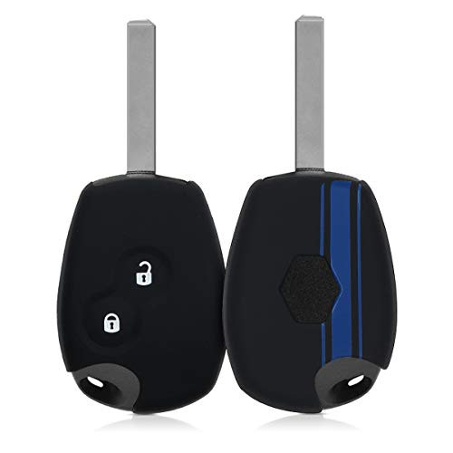 kwmobile Car Key Cover Compatible with Renault Dacia - Rally Stripe