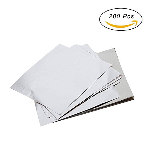 Aluminum Foils Paper Chocolate Candy Wrapping/Packing Papers, Silver, 6x6 Inches, Pack of 200