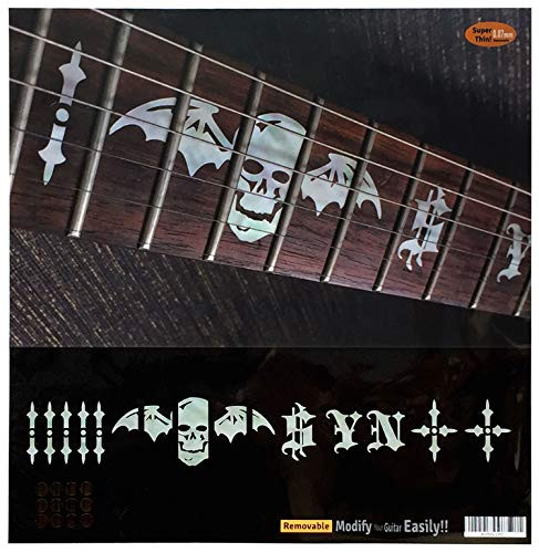 Inlay Sticker Fingerboard Position Marker for Guitars - Synyster Gates"SYN" and Death Bats