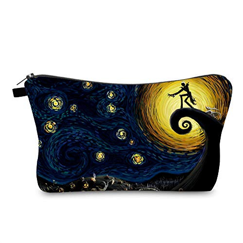 Cosmetic Bag MRSP Makeup bags for women,Small makeup pouch Travel bags for toiletries waterproof Dead The Nightmare Before Christmas (The Starry Night) Cosmetic Bag MRSP Makeup bags for women,Small makeup pouch Travel bags for toiletries waterproof Dead The Nightmare Before Christmas (The Starry Night)