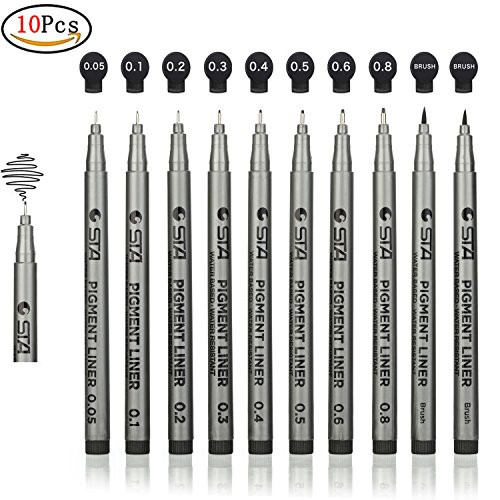 Black Micro-Pen Fineliner Ink Pens,Sketching Pen, Archival Ink Black Drawing Pens for Multiliner - Sketching, Artist Illustration, Office Documents, Technical Drawing Pen Set 10PCS Black Micro-Pen Fineliner Ink Pens,Sketching Pen, Archival Ink Black Drawing Pens for Multiliner - Sketching, Artist Illustration, Office Documents, Technical Drawing Pen Set 10PCS