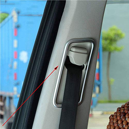 YIWANG ABS Chrome Car Safety Belt Decoration Frame Trim 2Pcs for Land Rover Discovery 4 LR4 2010-2016, for Land Rover Range Rover RR Sport 2009-2013 Car Accessories YIWANG ABS Chrome Car Safety Belt Decoration Frame Trim 2Pcs for Land Rover Discovery 4 LR4 2010-2016, for Land Rover Range Rover RR Sport 2009-2013 Car Accessories