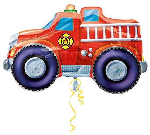 Fire Trucks Jumbo 33" Foil Balloon Fire Trucks Jumbo 33" Foil Balloon