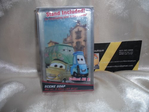 Disney Cars Luigi Fillmore Guido Movie Scene Soap with Stand