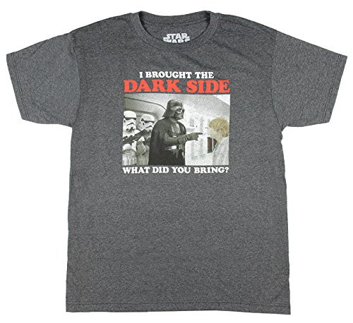 Star Wars Darth Vader I Brought The Dark Side Adult Men's T-Shirt Large Charcoal