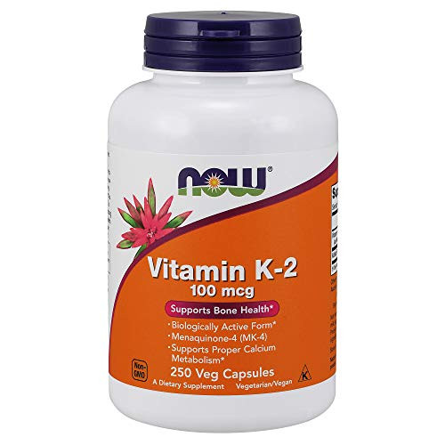 Now Vitamin K-2 100 mcg,250 Veg Capsules