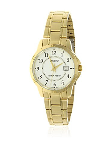 Casio Women's LTP-V004G-7B Gold Ion Plated Stainless Steel Band Analog Watch