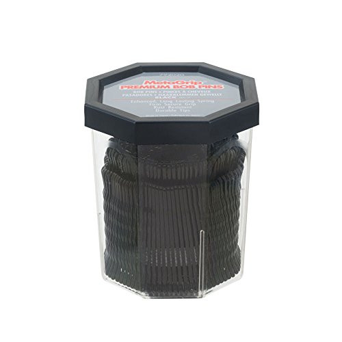 MetaGrip Black Premium Bobby Pins Black