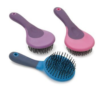 Ezi-Groom Mane & Tail Brush, Bright Pink - One Size