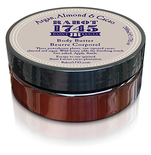 Rabot 1745 Body Butter | Natural Intensive Moisturizing Cream | Argan, Almond and Cacao Premium Beauty Blend | Supports Skin Suppleness | 6.7fl oz