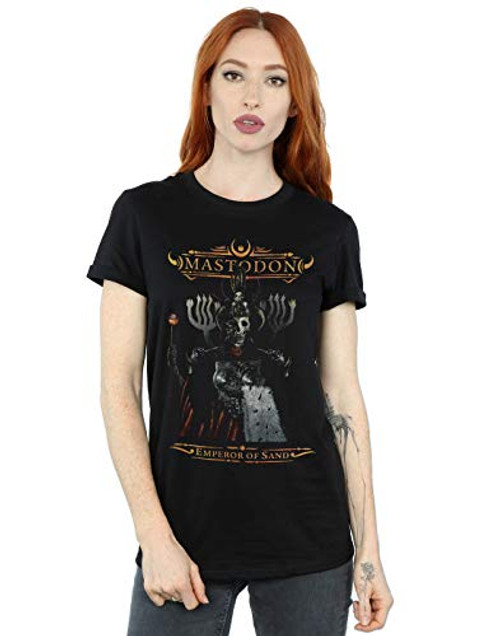 Mastodon Women's Emperor of Sand Boyfriend Fit T-Shirt Black Small Mastodon Women's Emperor of Sand Boyfriend Fit T-Shirt Black Small