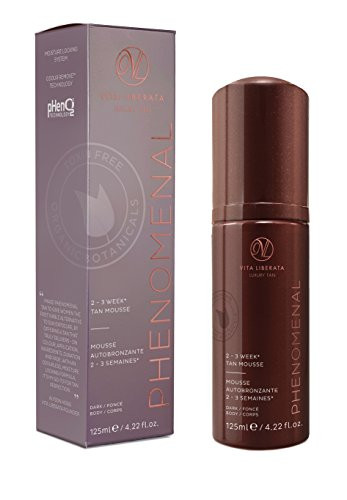 Vita Liberata Phenomenal 2-3 Week Tinted Self Tan Mousse, Dark, 4.22 fl. oz