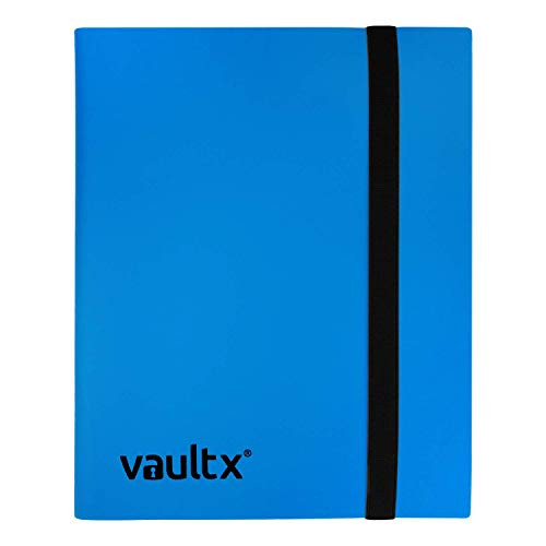Vault X Binder - 4 Pocket Trading Card Album Folder - 160 Side Loading Pocket Binder for TCG (Blue)