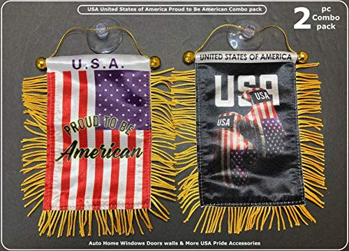 American flag for cars decals stickers USA Car flags hanging mini banner small rearview mirror interiror accessory automobiles Home style design Thin Blue Line Mini Banners Quality Made Accessories