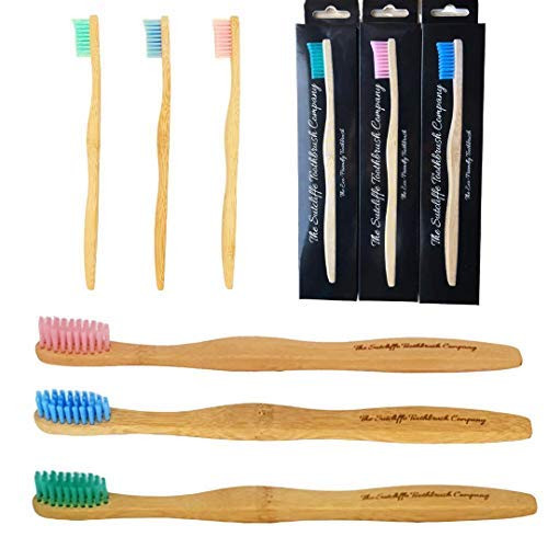 The Sutcliffe Toothbrush Company (UK) Bamboo Toothbrushes Eco-Friendly Bamboo Toothbrush Premium NonBPA Dentist Design Biodegradable Packaging and Individual Eco Wrap Soft Bristles(Green) The Sutcliffe Toothbrush Company (UK) Bamboo Toothbrushes Eco-Friendly Bamboo Toothbrush Premium NonBPA Dentist Design Biodegradable Packaging and Individual Eco Wrap Soft Bristles(Green)
