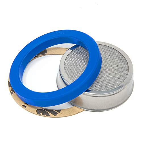 Blue Silicone Brew Group Gasket And No-Weld Shower Screen For E61 Coffee Machines