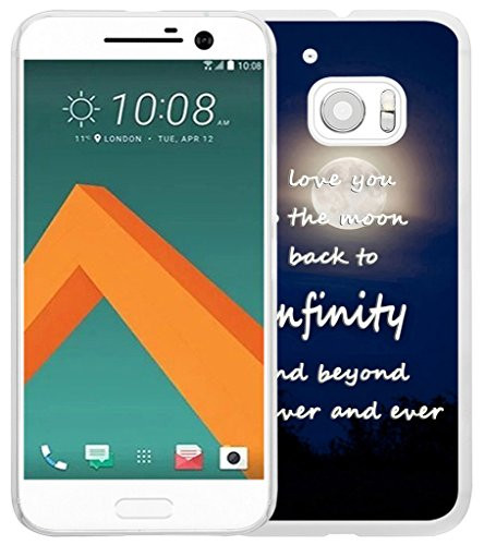 M9 Case Words About Love,Hungo Soft TPU Silicone Protective Case Compatible for HTC One M9/9 I Love You to The Moon Back to Infinity and Beyond Forever and Ever Love Words