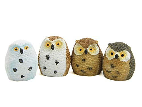 ODDIER 4pcs Resin Mini Owls Miniature House Fairy Garden Micro Landscape Home Garden Decoration Plant Pots Bonsai Craft Decor ODDIER 4pcs Resin Mini Owls Miniature House Fairy Garden Micro Landscape Home Garden Decoration Plant Pots Bonsai Craft Decor