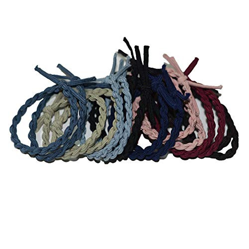 ShungFun Seamless Hair Bands Simply Hair Ties Rope No Crease Ouchless Ponytail Holders Headband Scrunchies Hair Accessories for Thick Fine Hair