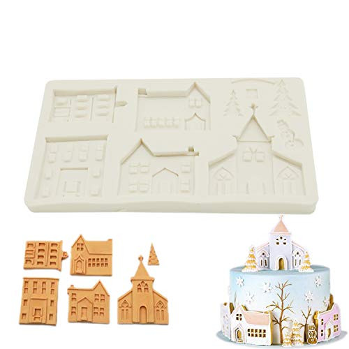 Christmas Gingerbread House Silicone Mold Fondant Mold Cake Decorating Tools Chocolate, Gum paste, Sugar craft, Kitchen Gadgets