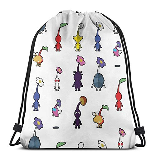 JIALIA Pikmin Fauna Sport Bag Gym Sack Drawstring Backpack