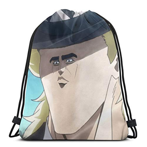 JIALIA Jojo'S Bizarre Adventure Speedwagon Meme Sport Bag Gym Sack Drawstring Backpack JIALIA Jojo'S Bizarre Adventure Speedwagon Meme Sport Bag Gym Sack Drawstring Backpack