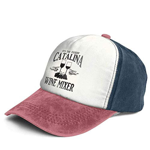 Vintage Catalina Wine Mixer Cotton Adjustable Washed Dad Hat Baseball Cap
