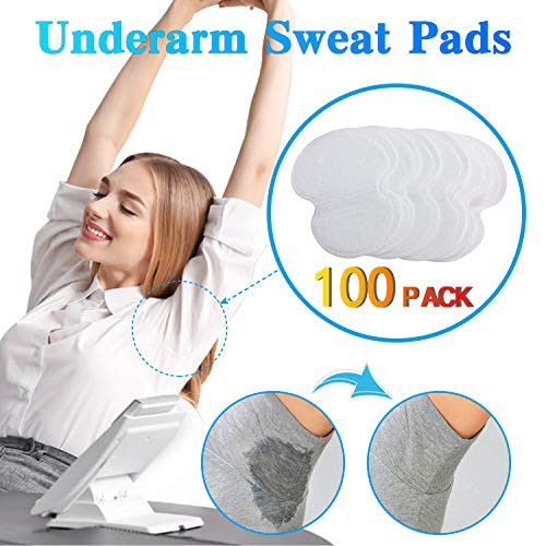 Underarm Sweat Pads - Armpit Sweat Pads [ 100 Pack / 50 Pairs ] Quality Absorbent Shields Dress Armpit Guards Fight Hyperhidrosis for Men and Women