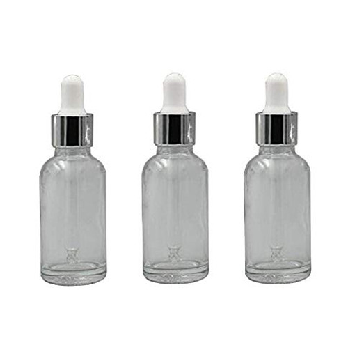 3Pcs 50ml/1.7oz Clear Glass Dropper Bottle Empty Refillable Boston Round Container with Glass Eye Droppers Portable Travel Container Jars For Essential Oil Perfumer Aromatherapy Storage 3Pcs 50ml/1.7oz Clear Glass Dropper Bottle Empty Refillable Boston Round Container with Glass Eye Droppers Portable Travel Container Jars For Essential Oil Perfumer Aromatherapy Storage