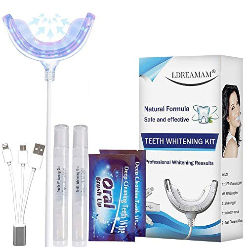 Teeth Whitening Kit,Professional Tooth Whitening Solution,Home Teeth Whitening Kit,Dental Care Home Bleaching Kit for White Teeth,Effects for Brightening and Stain Removing