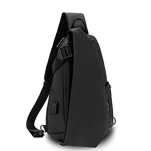 KINGSLONG Sling Bag Backpack for Men Crossbody Chest Casual DayPack Waterproof