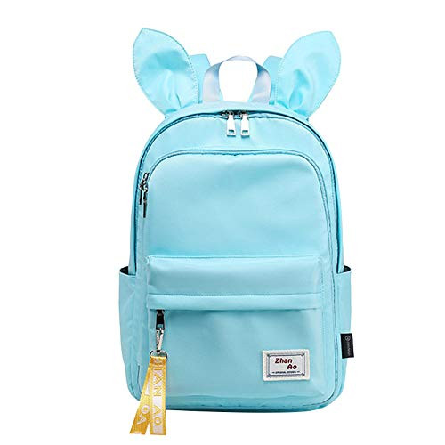 MITOWERMI Cute Rabbit Ears Elementary School Backpack Bookbag Women Laptop Rucksack for Girls