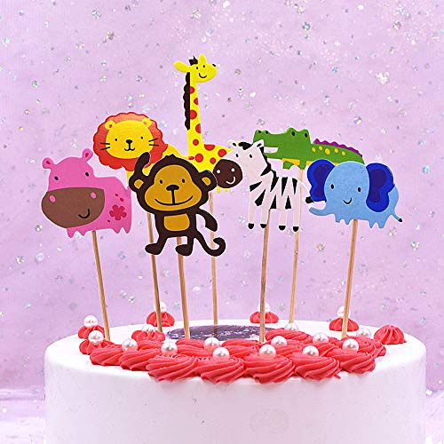 Jungle Safari Animal Birthday Party Supplies Cake Toppers,Cupcake Toppers for Animal Theme Party Decorations Zoo Animals Cake Decorations Food Picks Animal Theme Party Supplies for Kids Birthday Party,Baby Shower,Animal Theme Party Decorations Jungle Safari Animal Birthday Party Supplies Cake Toppers,Cupcake Toppers for Animal Theme Party Decorations Zoo Animals Cake Decorations Food Picks Animal Theme Party Supplies for Kids Birthday Party,Baby Shower,Animal Theme Party Decorations