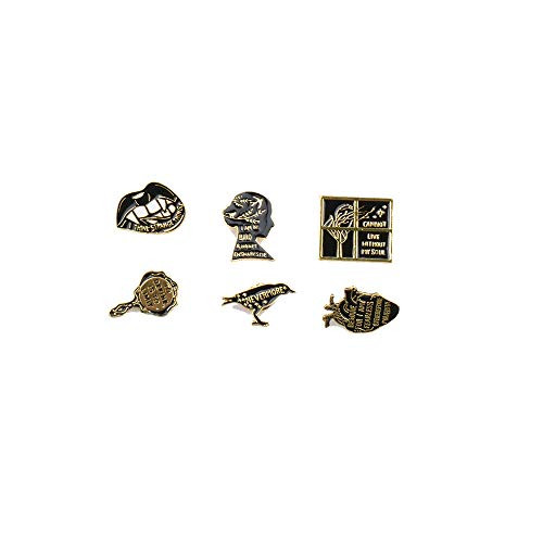 6 Pcs Enamel Lapel Pins Set Brooches Pin Badges for Hat Jackets Clothes Bags Backpacks Jewelry Accessories - Halloween
