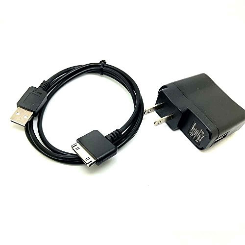 2IN1 USB DATA SYNC CABLE & Wall CHARGER FOR SANDISK SANSA E200 E250 E260 E270 E280 C200 Sansa Fuze 2GB/4GB/8GB Mp3 Player c80+ch35