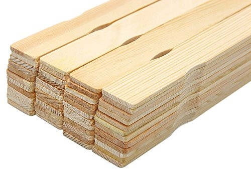 ANTETOK Wooden Paint Stir Sticks Mixer Paddles 14 Inch Wood Crafts Bulk 50 Pcs