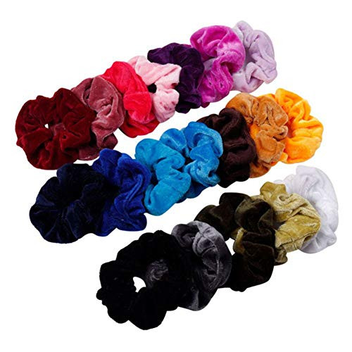 Ingzy 20Pcs Hair Scrunchies Velvet Scrunchies Hair Bands Scrunchy Soft Hair Ties Ropes For Women Or Girls Hair Accessories Ponytail Holder Ingzy 20Pcs Hair Scrunchies Velvet Scrunchies Hair Bands Scrunchy Soft Hair Ties Ropes For Women Or Girls Hair Accessories Ponytail Holder
