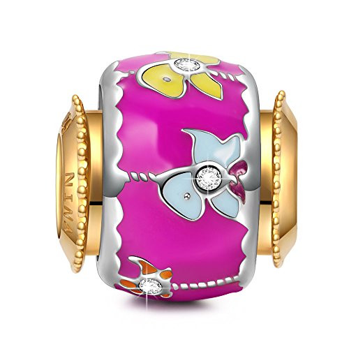 NinaQueen "Carousel" 925 Sterling Silver Spinning Bead Charms for Bracelet Necklace Jewelry Christmas Gifts For Women Birthday Anniversary Gifts For Her Teen Girls Wife Mom Daughter NinaQueen "Carousel" 925 Sterling Silver Spinning Bead Charms for Bracelet Necklace Jewelry Christmas Gifts For Women Birthday Anniversary Gifts For Her Teen Girls Wife Mom Daughter