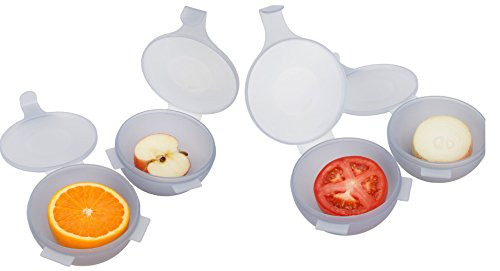 Trenton Gifts Fruit And Vegetable Half Keeper | Keep Produce Fresh | Perfect for Onion, Apple, Tomato, Grapefruit