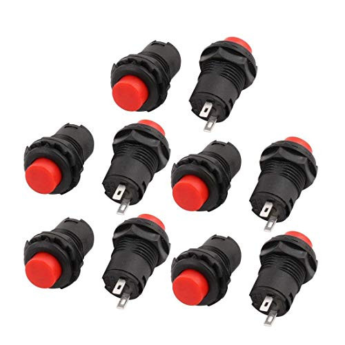 RuoFeng Push Button Switch AC 250V/1.5A 125V/3A 10 Pcs