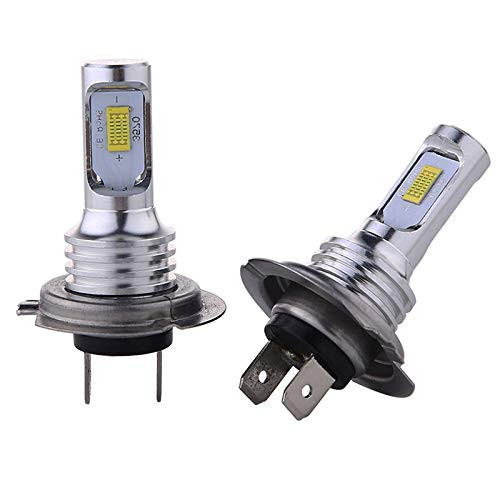 labwork 2pcs H7 LED Headlight High Beam and Low Beam/Fog Light 4000LM 8000K Ice Blue