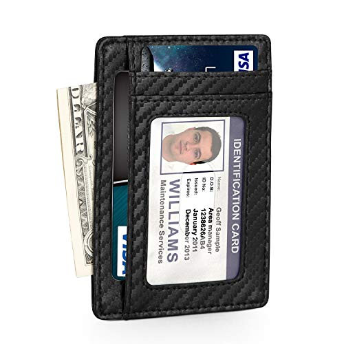 6 Cards Holder Slim Minimalist Front Pocket RFID Blocking Leather Wallet for Men 6 Cards Holder Slim Minimalist Front Pocket RFID Blocking Leather Wallet for Men