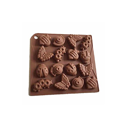 X-Haibei Spring Insect Bugs Chocolate Jello Fondant Crayon Mold Silicone Baby Soap