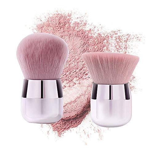 gdy 2 Pcs Kabuki Makeup Brush Set Blush Brush Foundation Brush Powder Brush for Face Contouring Highlighting with Cream and Powder gdy 2 Pcs Kabuki Makeup Brush Set Blush Brush Foundation Brush Powder Brush for Face Contouring Highlighting with Cream and Powder