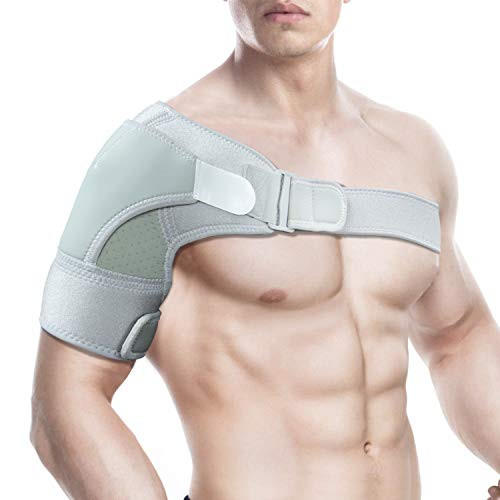 Shoulder Brace - Rotator Cuff Support for Injury Prevention, Dislocated AC Joint, Labrum Tear, Tendonitis and Fracture - Shoulder Compression Sleeve with Pressure Pad for Men & Women(L)