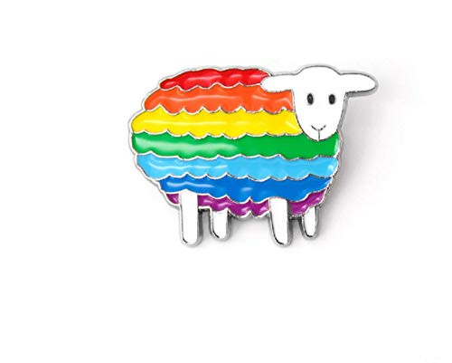 Gay Pride Rainbow Heart Sheep Enamel Brooch Pins Metal Badges Lgbt Jewelry For Lesbian Gay Backpacks Clothes Accessories Gifts